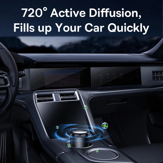 BASEUS LINGERING GARDEN TAP-CONTROL CAR AROMATHERAPY DIFFUSER CUPHOLDER VERSION - جهاز تعطير للسيارة من باسيوس