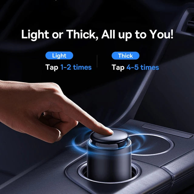 BASEUS LINGERING GARDEN TAP-CONTROL CAR AROMATHERAPY DIFFUSER CUPHOLDER VERSION - جهاز تعطير للسيارة من باسيوس