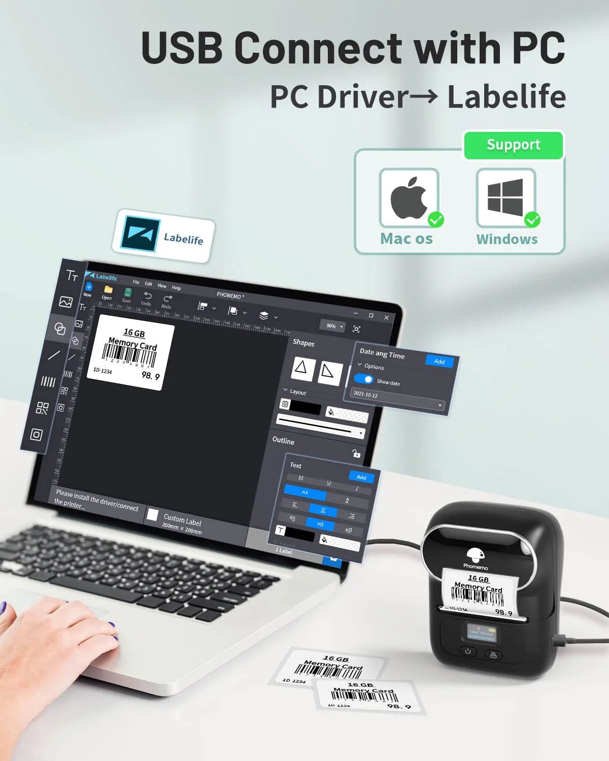 XIAOMI M110 PORTABLE PRINTER - طابعة بلوتوث للملصقات