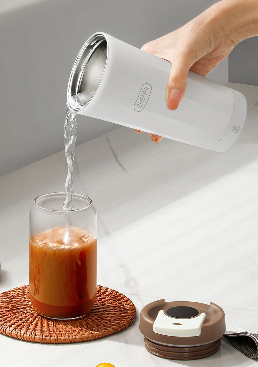 XIAOMI ZHENMI PORTABLE HEATING C2 PRO CUP - غلاية كهربائية مع شاشة رقمية 350 مل من شاومي