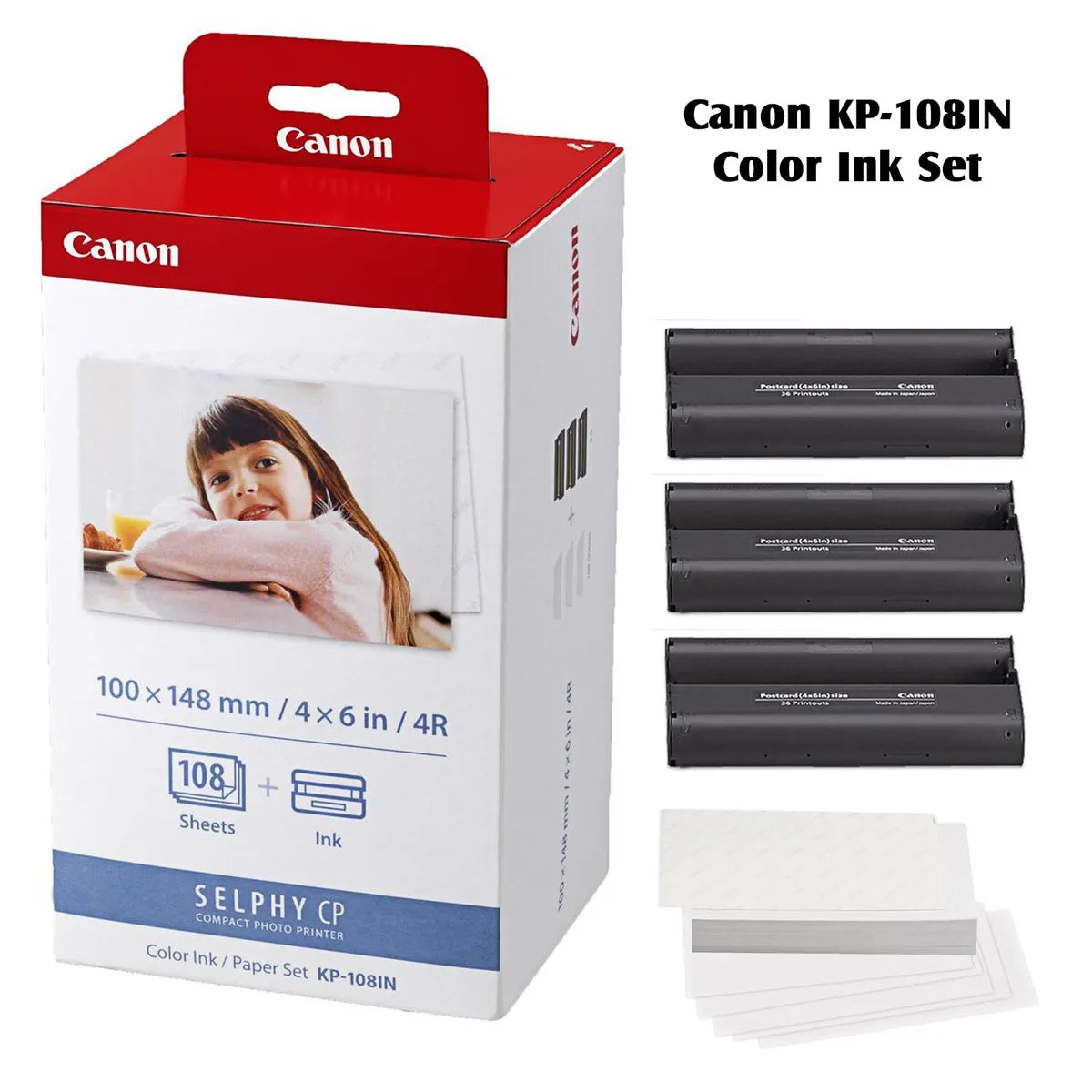 4x6 108 sheets Color Ink Paper Set - حبر + صور عدد ١٠٨