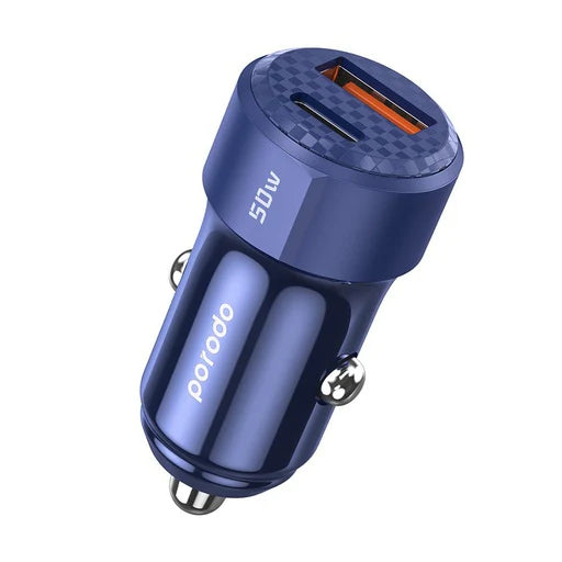 Porodo 50W Dual Port Car Charger PD 20W QC 30W