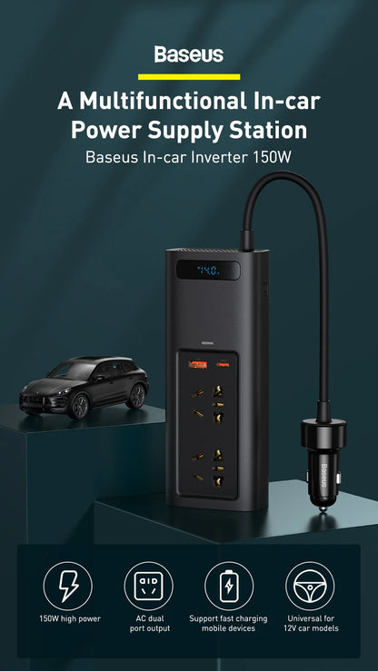 BASEUS 150W HIGH OUTPUT INVERTER PRO