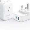 Anker Travel Adapter 5-in-1 2AC2C1A Ports 15W UK White