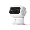 EUFY SECURITY INDOOR CAM S350, DUAL CAMERAS, 4K UHD RESOLUTION SECURITY CAMERA WITH 8× ZOOM AND 360° PTZ