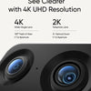EUFY SECURITY INDOOR CAM S350, DUAL CAMERAS, 4K UHD RESOLUTION SECURITY CAMERA WITH 8× ZOOM AND 360° PTZ