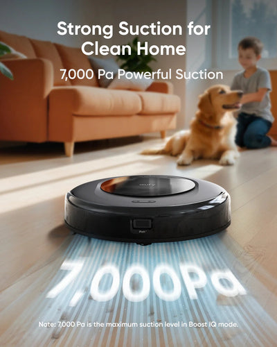 Anker Eufy Omni C20 Robot Vacuum Black - روبوت التنظيف كنس ومسح 7000 باسكال من انكر+ كت هدية