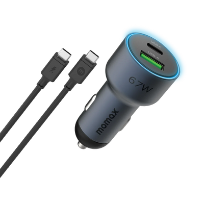 MoVe Dual-Port Car Charger 67W with Charging Cable