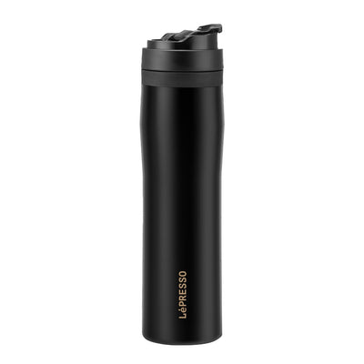 LePresso Stainless Steel Portable French Press - Black 350ML