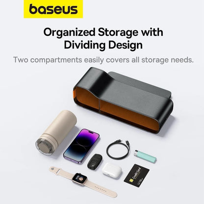 BASEUS ORGANIZEFUN SERIES CAR CONSOLE STORAGE ORGANIZER - صندوق تخزين وحامل اكواب للسيارة من باسيوس