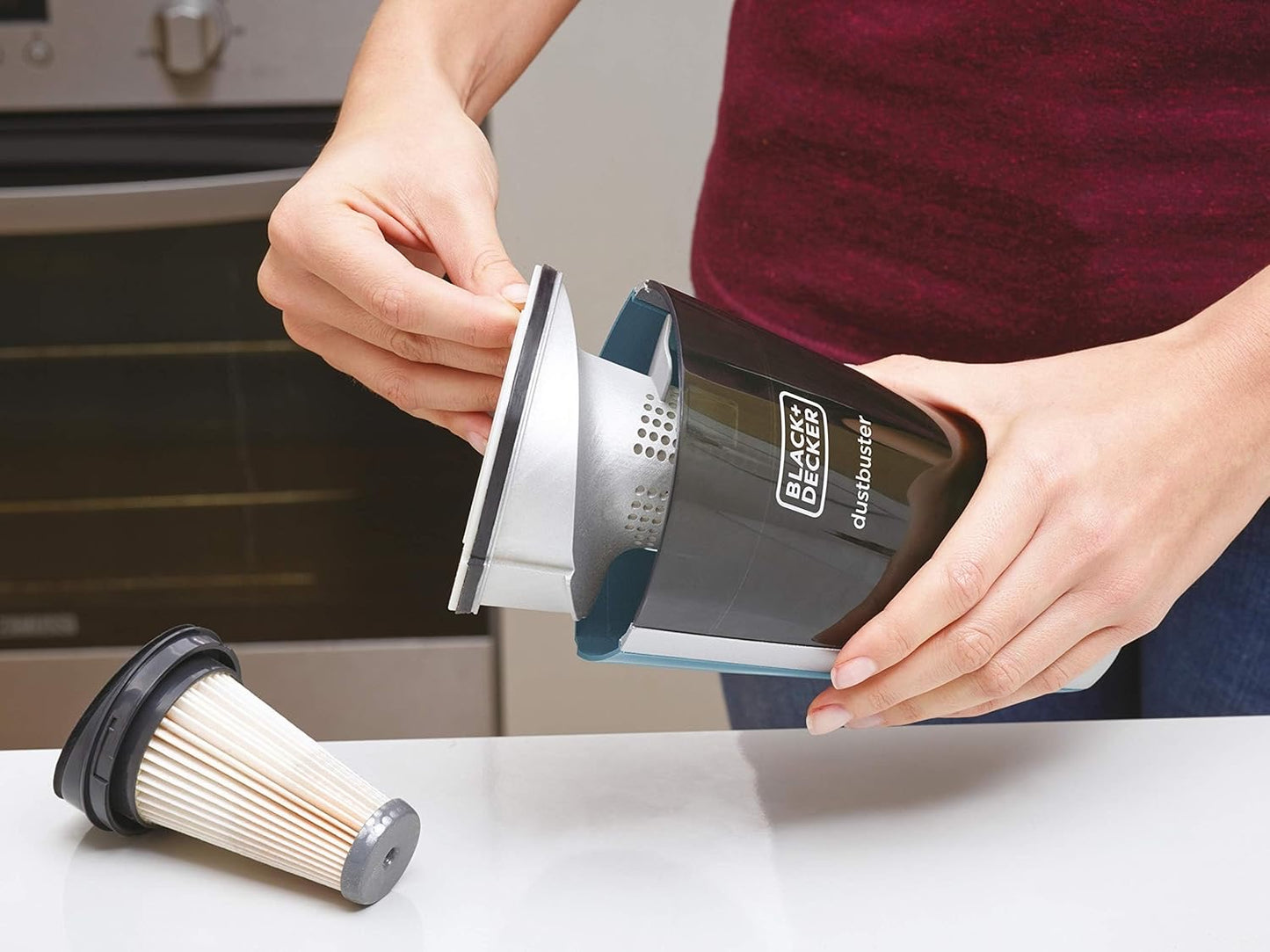 Black &amp; Decker 14.4V 28.8Wh Cordless Stick Vacuum Cleaner, 2Ah Lithium-Ion Battery 2in1 Floor
